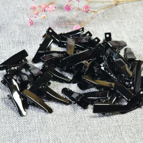 50pcs Metal Blank Single Prong Alligator Hair Clip DIY Baby Hair Bows 24mm