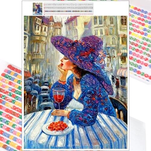 5D Diamond Painting Mosaic Kit Street Beauty Paris Landscape Mural Embroidery DIY Full Square Round Christmas Gift Home Decor