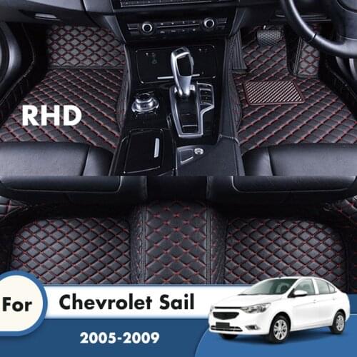 RHD Car Floor Mats For Chevrolet Sail 2009 2008 2007 2006 2005 Carpets Custom Auto Styling Foot Pads Car Accessories Interior