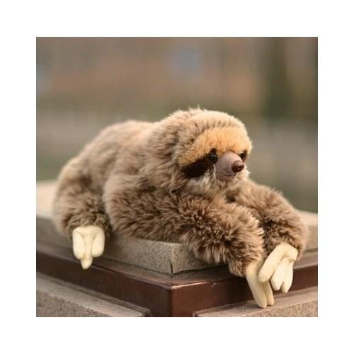 Free shipping 30cm THREE TOED SLOTH TOYS SOFT plush STUFFED DOLL TEDD for children gift