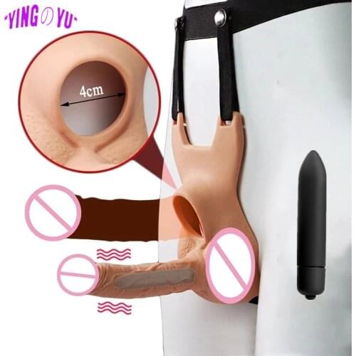 Wearable Strapon Penis Pants Dildo Panties Bullet Vibrator Anal Plug Sex Toys For Women Men Couples Lesbian Gay Adult Products