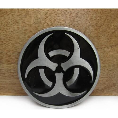 BuckleClub wholesale zinc alloy medical waste desig belt buckle jeans gift belt buckle FP-02995 pewter finish 4cm width loop