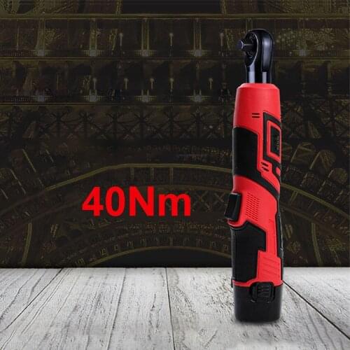 40Nm Torque Rechargeable wrench Electric Wrench Cordless Ratchet Wrench Right Angle Drill Screwdriver Rechargeable Spanner 220V