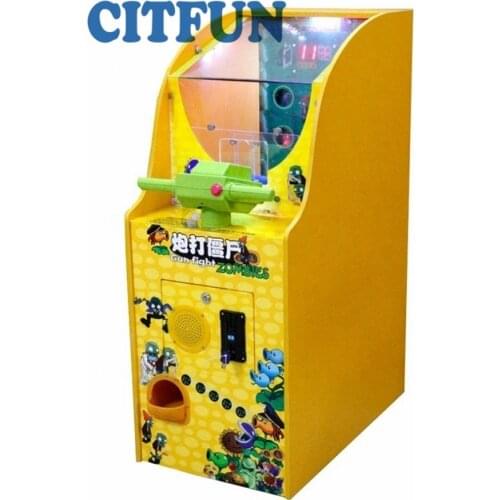 Coin operated redemption and capsule game machine;childrens shooting gun fight zombie pinball game machine