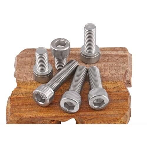[M5] 304 stainless steel hexagon socket screw M5*6/8/10/12/16/20/25/30/40-150
