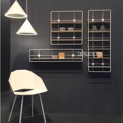 YXM01 Modern Design Wall Mounted Metal Wall Shelf High-quality Creative Nordic Home Decoration Display Rack Storage Holders Rack