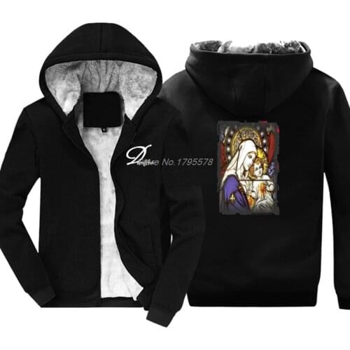 Jesus Marie Sweatshirts Mens Thicken Awesome Hoody Men Keep Warm Great Discount Jacket Hoodies Harajuku Streetwear