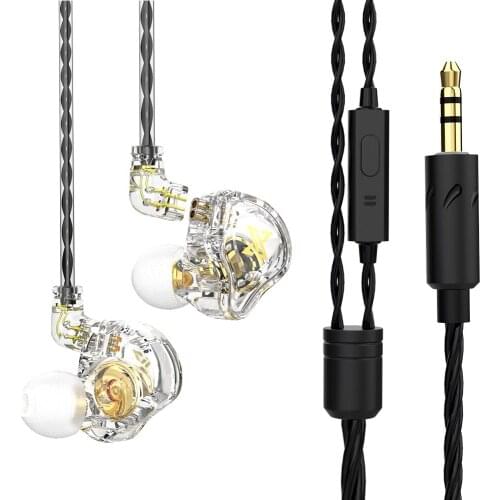 QKZ Newest Headset AK6-MAX In-Ear Earphone Game HIFI Bass Noise Cancelling Earbuds With Mic QKZ For 3.5mm Smartphones MP3