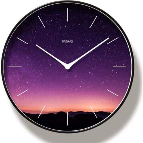 New 3D Wall Clock Sea And Sunset Series HD Wall Clock Modern Design Silent Movement Wall Clock Large Size Home Decoration