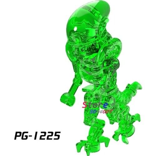 Single Cartoon Comic crystal Alien movie Action Athena UltraMans building block toy for children