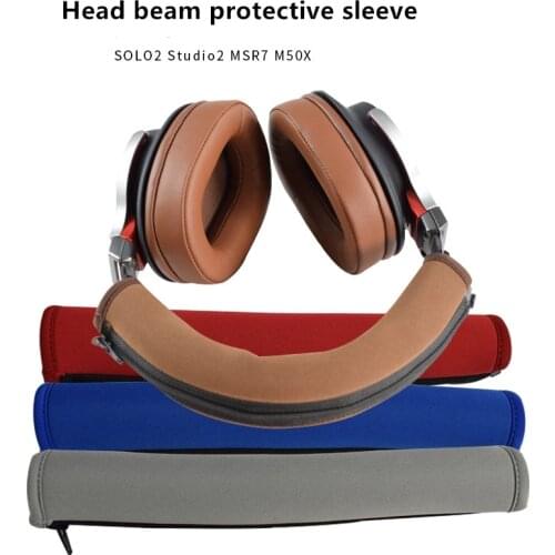 Suitable for Beats solo2 studio2.0 MSR7 M50 headphone head beam zipper protective sleeve Replacement accessories
