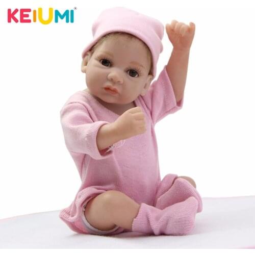 Lifelike Mini Reborn Dolls Full Body Silicone Vinyl 27 cm Boneca Reborn Babies 11 Inch Girl Birthday Gifts Educational Brinquedo