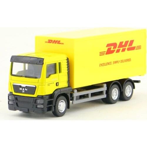 RMZ City/Diecast Toy Car Model/1:64 Scale/MAN DHL Container Delivery Truck/Vehicle Educational Collection/Gift For Children