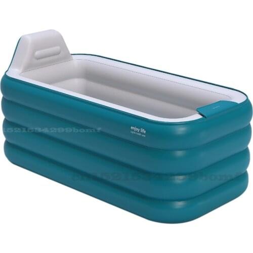 Folding Inflatable Bathtub Adult Bath Home Thickening Insulation Steaming Sauna Spa Body Reclining Heating Artifact
