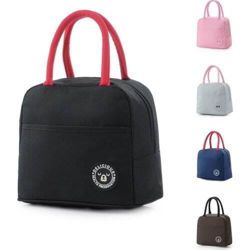 Picnic Bag Lunch Bags Waterproof Oxford cloth Insulated Large Capacity Cool Bag Dinner Box For Men Women School Office Students