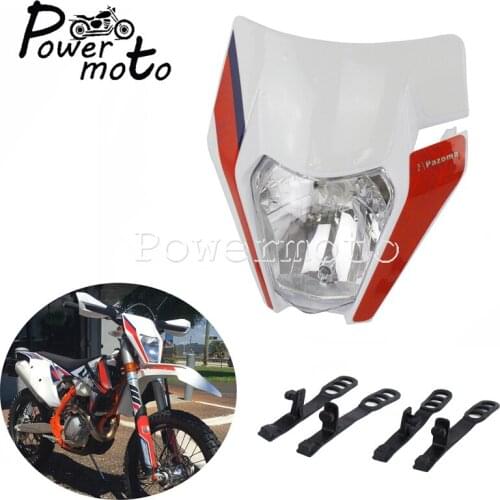 Motocross Enduro Headlight Naked Racing Bike Head Lamp Front Light Mask for FE TE TC FC SX SXF EXC XC-W 125-450 Dual Sport