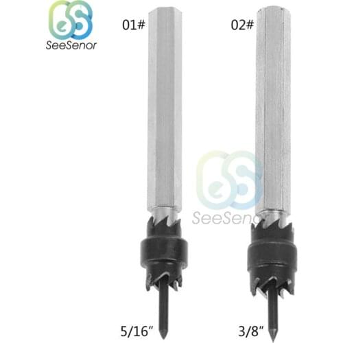 Spot Weld Drill Bit Cutter Double Side Carbide Tipped Stainless Metal Hole Drill Center Drill Bit 3/8''5/16