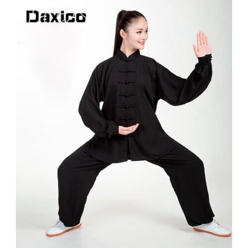 Traditional Taichi Uniform Woman Kung Fu Clothing StageWushu Martial Arts Uniform Manmorning Exercise Taiji Suit Wing Chun Suit