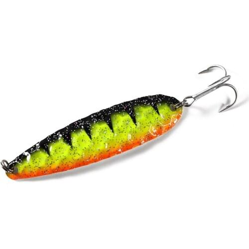 VMC Hook Metal Spoon Lure 14.5g Saltwater Fishing Hard Lure Sequins Noise Sinking Bait For Carp Trout Fishing Bait