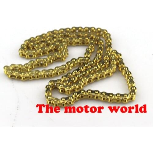 GOLD T8F 108 links Chain 25H 136 Links with Master Link Spare For 47cc 49cc Mini Dirt Pocket Bikes Minimoto Motorcycle ATV QUA