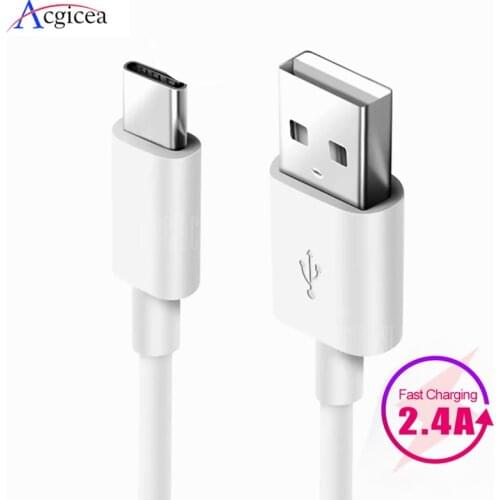 1m 2m 3m USB Type C Cable For Samsung Galaxy S10 S9 S8 Plus OnePlus 6t Fast Charging USB C Charger Mobile Phone Type-C Cables