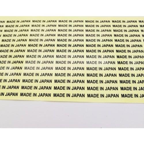 Free Shipping 6X28mm High Transparent Clear Label MADE IN JAPAN Country of Origin Stickers