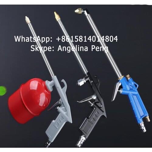 16 Inch Pneumatic Cleaning Spray Gun with 5 x 8mm Flexible Pipe and Press Type Switch for Washing Car Engine Oil Way