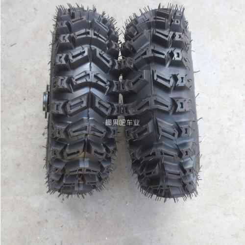 Small 4-Wheel Motorcycle Small Bull ATV Parts 13X4.10-6-Inch Vacuum Tire with Wheel Hub Assembly