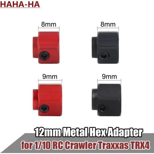 4Pcs/set 12MM Metal Wheel Hex Hub for 1/10 RC Car Traxxas TRX4 TRX-4 RC Crawler 8mm 9mm Thickness