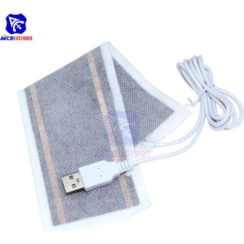 5V USB Heating Element Film Heater Soft Bendable Heat Pad 6*20CM for Shoe Dryer Health Care Supplies Electric Warmer Belt