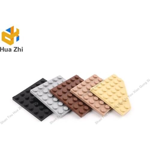 "Building Blocks Parts 6106 6PCS Wedge Plate 6 x 6 Cut Corner LEGOING MOCS Education"