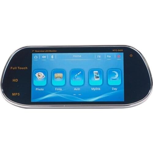 7" LCD Mirror Monitor Car Rear View Auto Parking Assistance Car Backup Rear View Mirror Support USB/SD/BT Audio Output