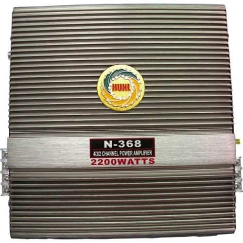 12 v 2200 W Car Audio 2-Channel 2 Way Professional Class AB Power MOSFET Amplifier Auto Aluminum Bass Booster Amplifiers