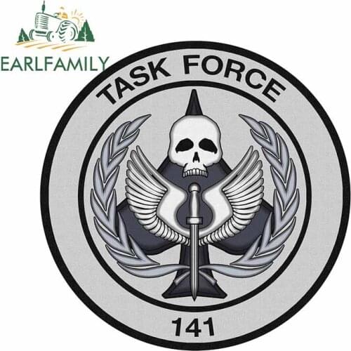 EARLFAMILY 13cm x 13cm for TASK FORCE 141 Emblem Car Sticker Waterproof Auto Decal Laptop Wall Car Body Vinyl Car Wrap