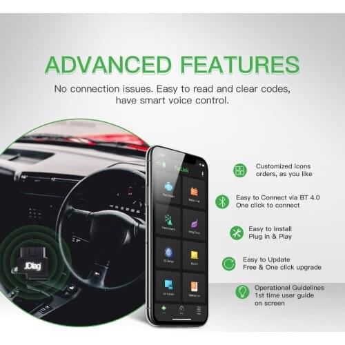 JDiag Faslink M2 OBD2 car diagnostic Scanner ELM327 Bluetooth4.0Car Fault ToolRead/Clear Code Automotive Engine Check Instrument