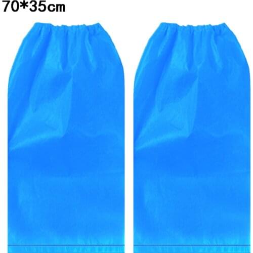 2021 New Disposable Shoe Covers Protective Overshoe Blue Plastic Rain Boot Long Shoecover