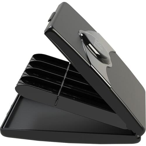 Saxophone Black Reeds Case Holder Box ABS 8pcs Reeds Capacity for Sax Clarinet Reeds