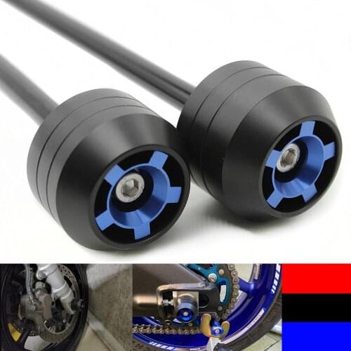 For SUZUKI GSXR 600 GSX-R 750 2001-2020 Front Rear Wheel Crash Protector Fork Axle Slider Swing Arm Pad Guard 19 18 17 16 15 14