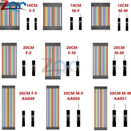 Dupont Line 10cm 20CM 30CM Male to Male / Female to Male or Female to Female Jumper Wire Dupont Cable for Arduino DIY KIT