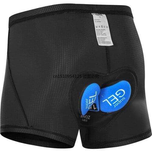 GEL Breathable Cycling Shorts Cycling Underwear blue Gel Pad Shockproof Bicycle Underpant MTB Road Bike Underwear Man Shorts