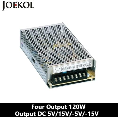 Quad Output Switching Power Supply 120W 5V 15V -5V -15V,dc Power Supply,AC110V/220V Transformer To DC 5V 15V -5V -15V