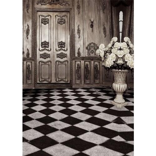 Interior white theme black and white floor makeup photo background model daily photo literary style