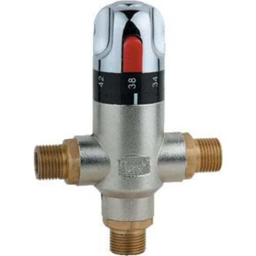 BSP Brass temperature mixing valve,smart solar water heater mixing, thermostatic mixer,high temperature protection