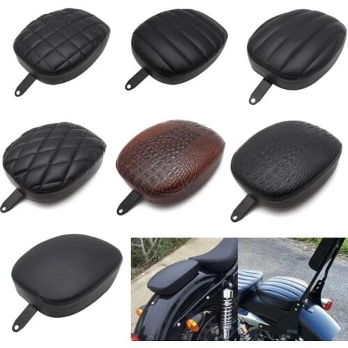 5 Styles Motorcycle Fender Seat Rear Passenger Seat Cushion Tail Pillion Pad For 1pcs Harley 48 Sportster 1200X 1200V 2012-15