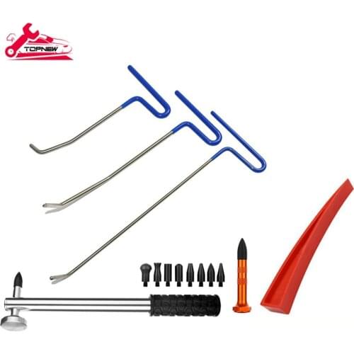 Dent Removal Rods Set Paintless Dent Repair Tools for Car Dent Remover Puller Hail Damage Repair Kit