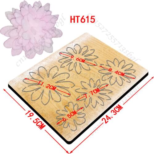 Flower Cutting Dies Wooden Dies Suitable for Common Die Cutting Machines on the Market