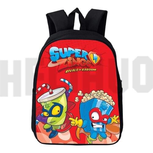 12/16 Inch Bag Teenager Mochila 3D Print Anime Super Zings Series 4/5/6 Backpack Cartoon Hot Game Superzings Bag Plecak Children