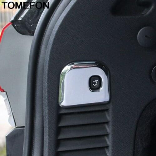 TOMEFON For Jeep Grand Cherokee 2011-2018 Interior Rear Trunk Switch Button Cover Trim Car Overlay Styling ABS Chrome 1pcs