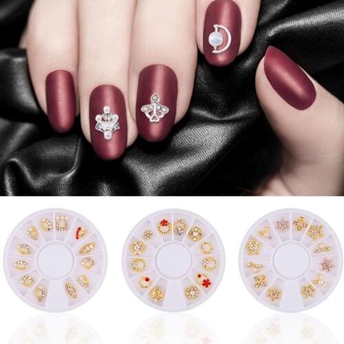 Nail Art Decoration Hollow Out Glitter Stickers Crown Crystals Rhinestones with Extensive Compatibility and Usability