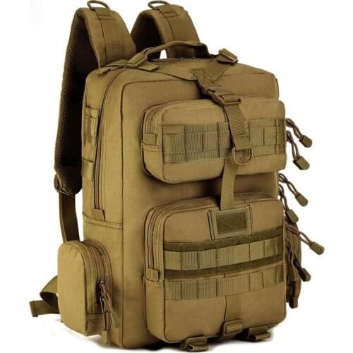 Outdoor Tactical Military Bag Riding Training Big Capacity Soft Rucksack Camping Mountaineering Water Resistant Backpack Unisex